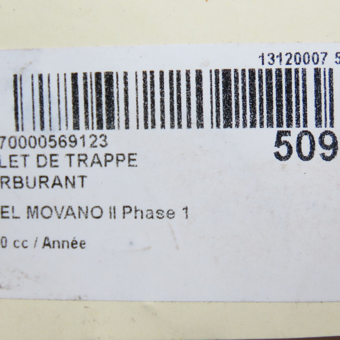 Volet de trappe carburant occasion OPEL MOVANO II Phase 1 04-2010->... 93197447 4