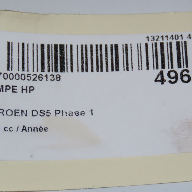 Pompe hp occasion CITROEN DS5 Phase 1 06-2011->... 9678086680 8