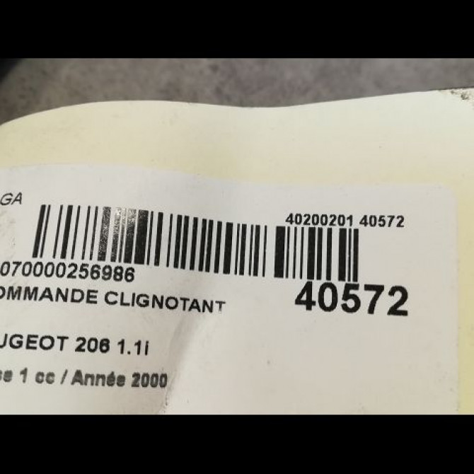Commande clignotant occasion PEUGEOT 206 Phase 1 09-1998->03-2009 1.1i 625376 3