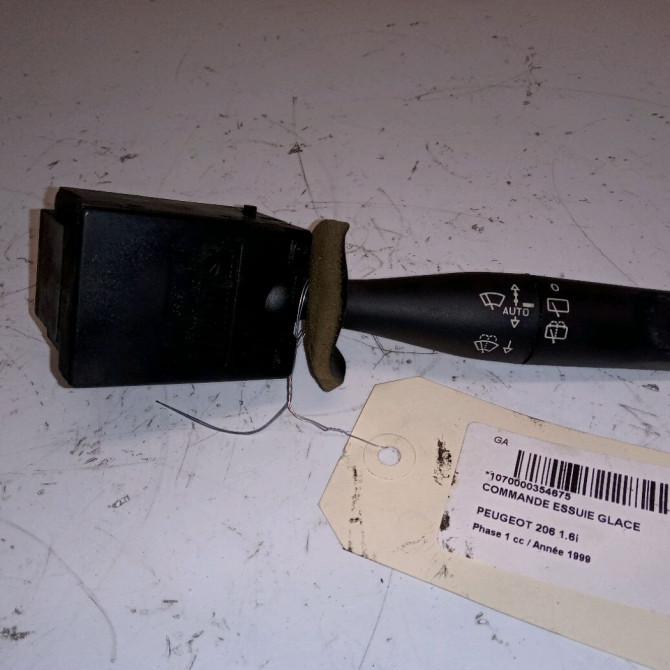 Commande essuie glace occasion PEUGEOT 206 Phase 1 09-1998->03-2009 1.6i 1