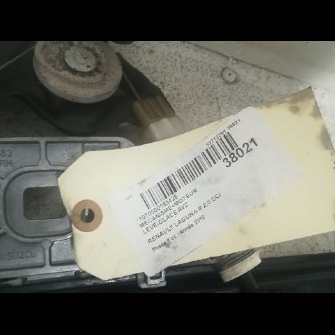 Mecanisme + moteur lève-glace avant droit occasion RENAULT LAGUNA III Phase 1 10-2007->10-2010 2.0 DCI 150ch 807000003R 3