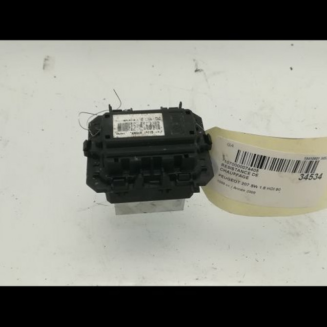 Resistance de chauffage occasion PEUGEOT 207 Phase 1 04-2006->06-2013 1.6 HDI 16v 90ch 6441AF 1