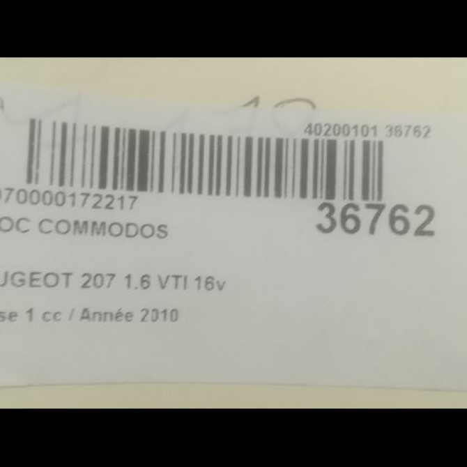 Bloc commodos occasion PEUGEOT 207 Phase 1 04-2006->06-2013 1.6 VTI 16v 6242YL 5