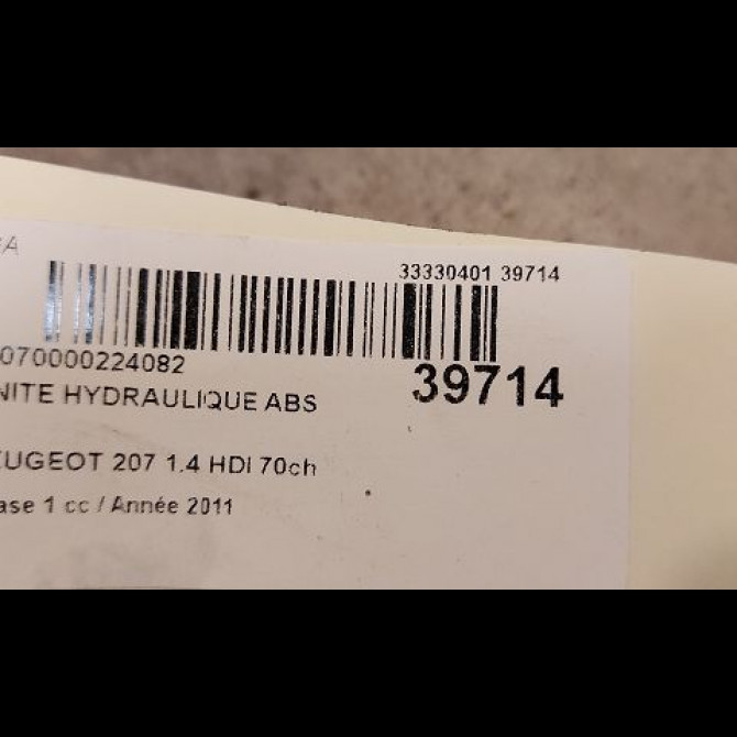 Unité hydraulique ABS occasion PEUGEOT 207 Phase 1 04-2006->06-2013 1.4 HDI 70ch 4541S9 3