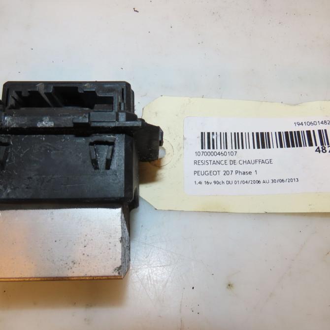 Resistance de chauffage occasion PEUGEOT 207 Phase 1 04-2006->06-2013 1.4i 16v 90ch 6441AF 4