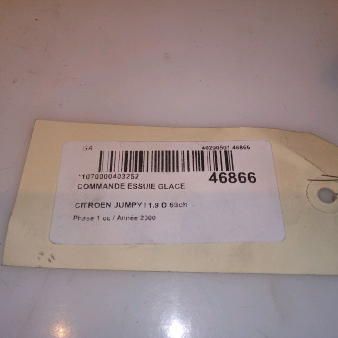 Commande essuie glace occasion CITROEN JUMPY I Phase 1 09-1995->12-2003 1.9 D 69ch 623991 4