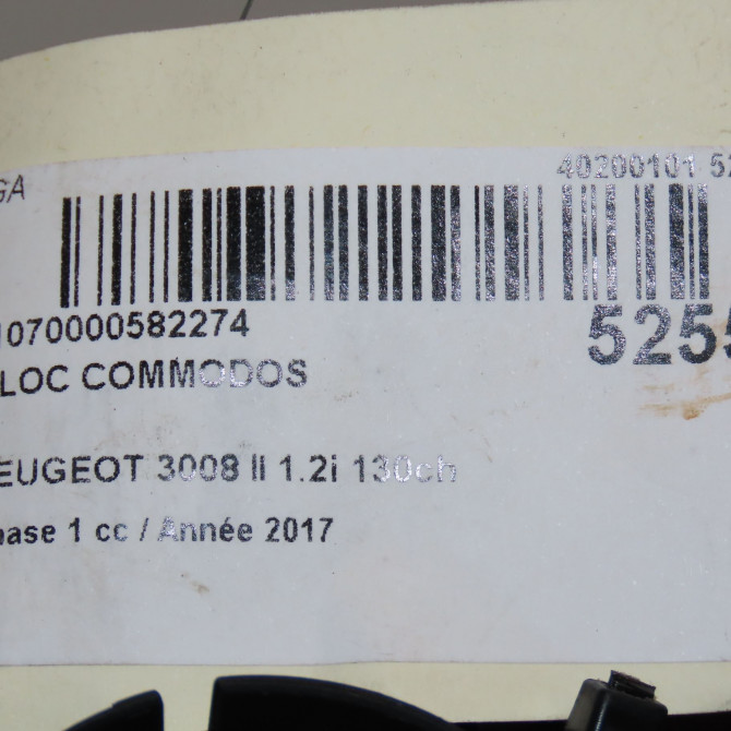 Bloc commodos occasion PEUGEOT 3008 II Phase 1 04-1995->04-1999 1.2i 130ch 98312545ZD 8