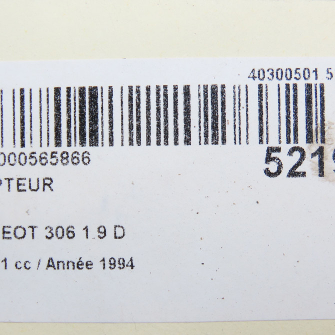 Compteur occasion PEUGEOT 306 Phase 1 09-1994->03-1997 1.9 D 6113JJ 5