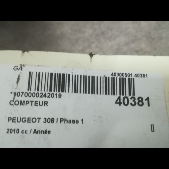 Compteur occasion PEUGEOT 308 I Phase 1 09-2007->03-2011 9806132480 3
