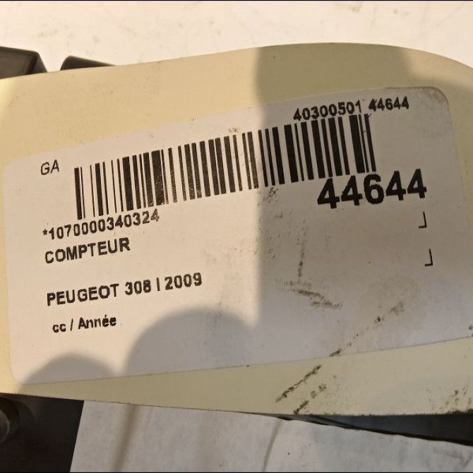 Compteur occasion PEUGEOT 308 I 9806132480 4