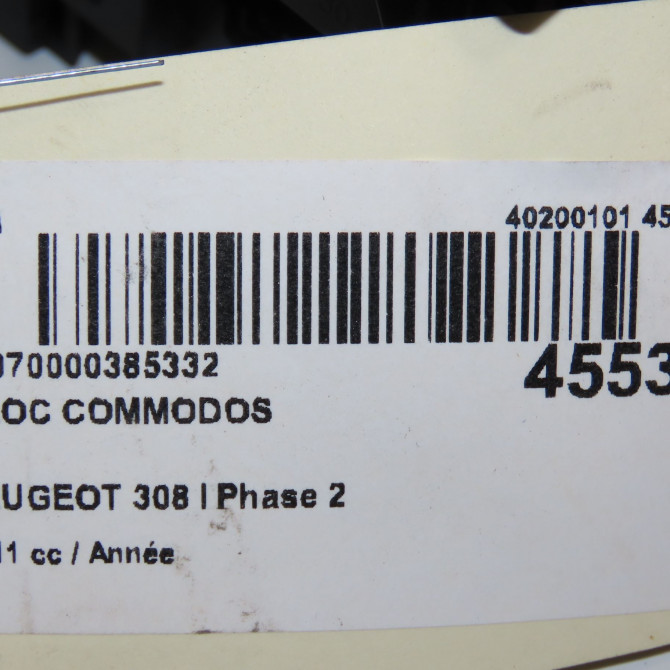 Bloc commodos occasion PEUGEOT 308 I Phase 2 04-2011->12-2014 98062014XT 7