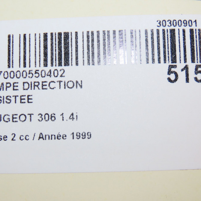 Pompe direction assistee occasion PEUGEOT 306 Phase 2 04-1997->03-2002 1.4i 4007Z3 8