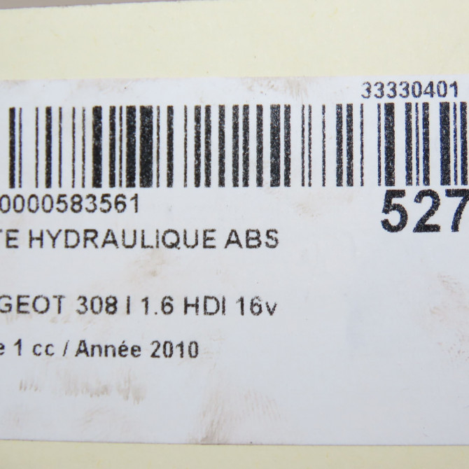 Unité hydraulique ABS occasion PEUGEOT 308 I Phase 1 09-2007->03-2011 1.6 HDI 16v 90ch 4541QJ 6