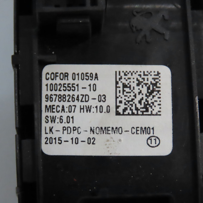 Commande lève-glace porte avant gauche occasion 5