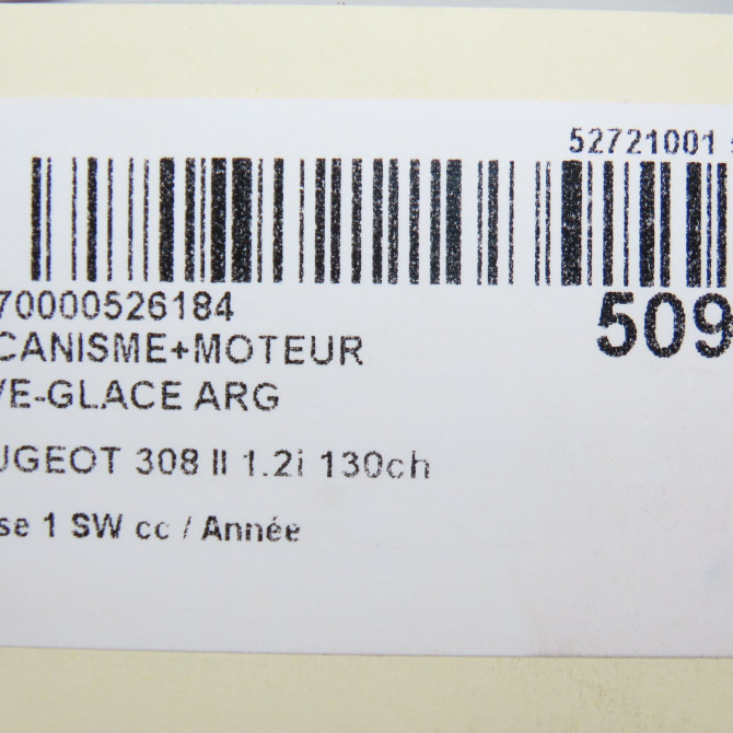 Mecanisme+moteur leve-glace arg occasion  9826080480 6