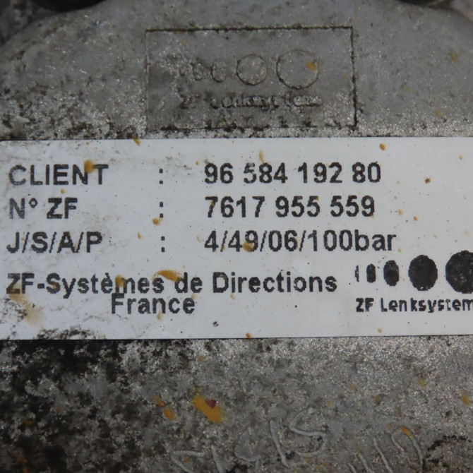 Pompe direction assistee occasion PEUGEOT 407 Phase 1 04-2004->07-2008 1.6 HDI 16v 4007GX 6