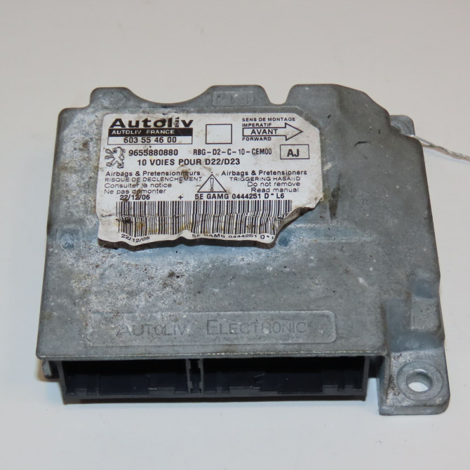 Boitier pyrotechnique occasion PEUGEOT 407 Phase 1 04-2004->07-2008 1.6 HDI 16v 6545HY 1