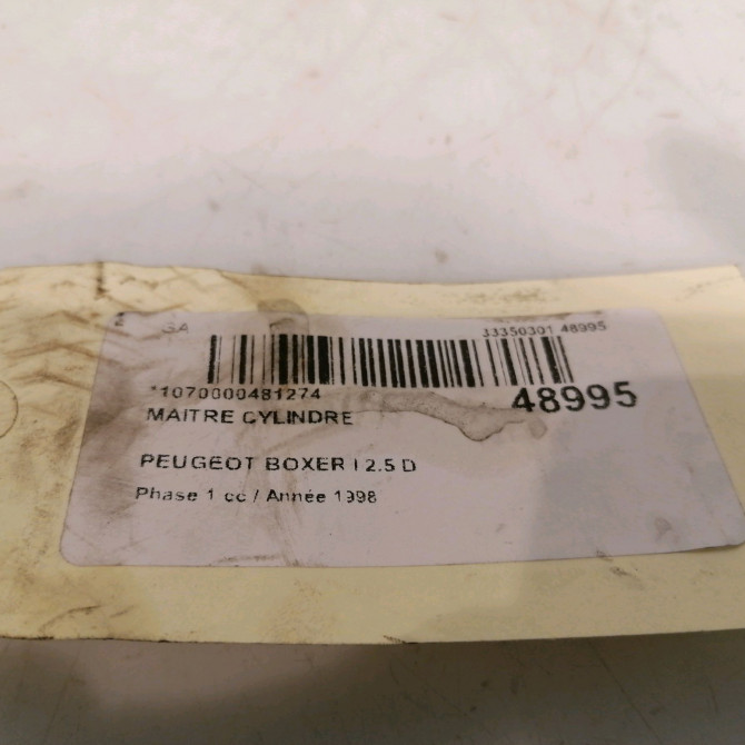 Maitre cylindre occasion PEUGEOT BOXER I Phase 1 07-1994->02-2002 2.5 D 4601D1 4