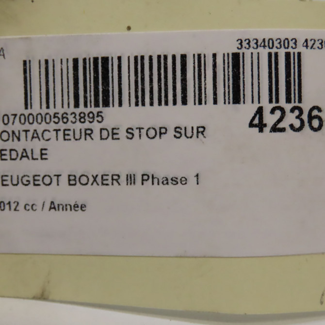 occasion PEUGEOT BOXER III Phase 1 06-2006->... 1617548580 5