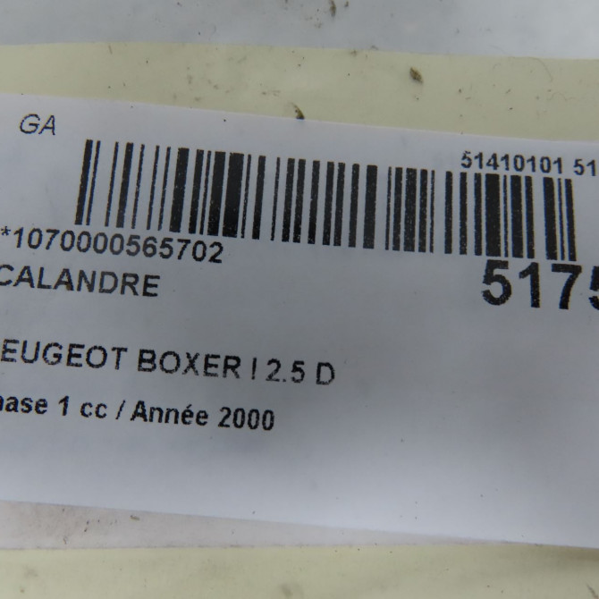 Calandre occasion PEUGEOT BOXER I Phase 1 07-1994->02-2002 2.5 D 7804C9 4