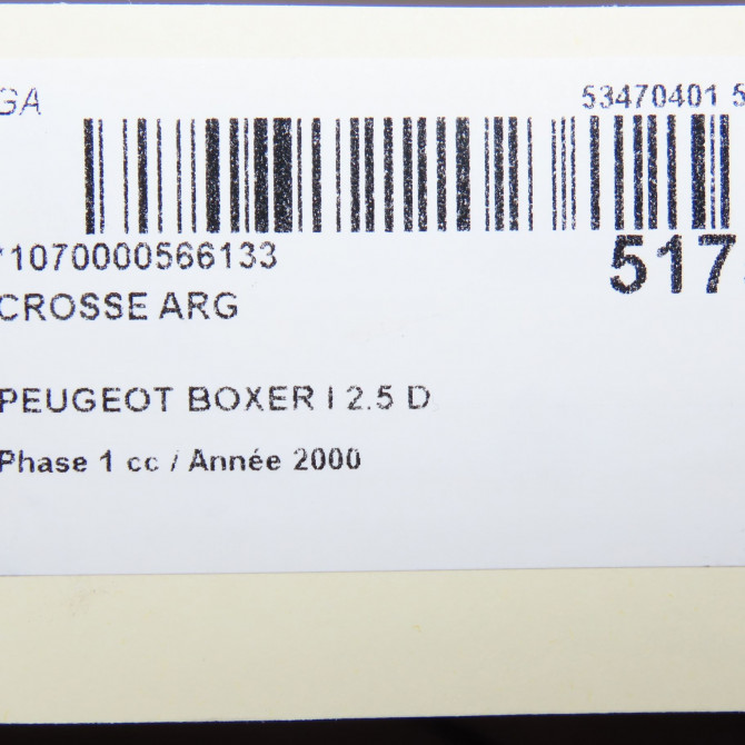 Crosse arg occasion PEUGEOT BOXER I Phase 1 07-1994->02-2002 2.5 D 7411A2 4