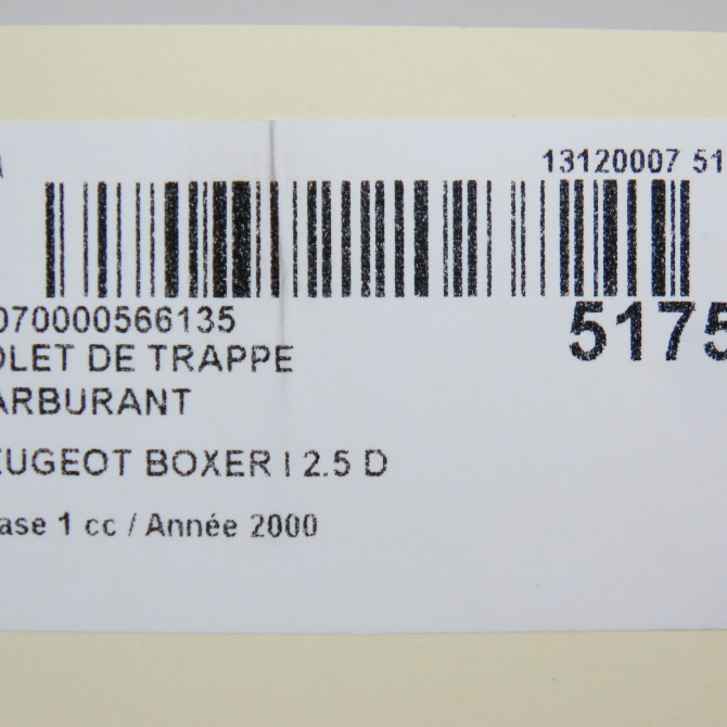 Volet de trappe carburant occasion PEUGEOT BOXER I Phase 1 07-1994->02-2002 2.5 D 151787 4