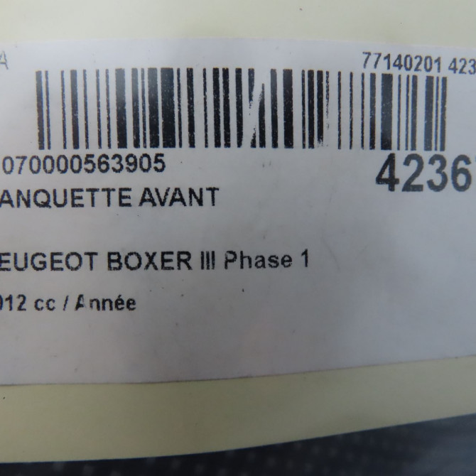 Banquette avant occasion PEUGEOT BOXER III Phase 1 06-2006->... 5
