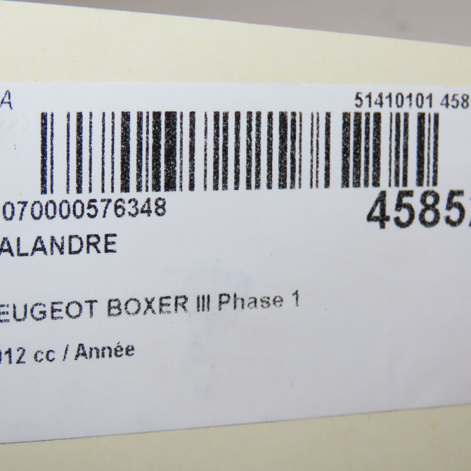 Calandre occasion PEUGEOT BOXER III Phase 1 06-2006->... 1614288780 4