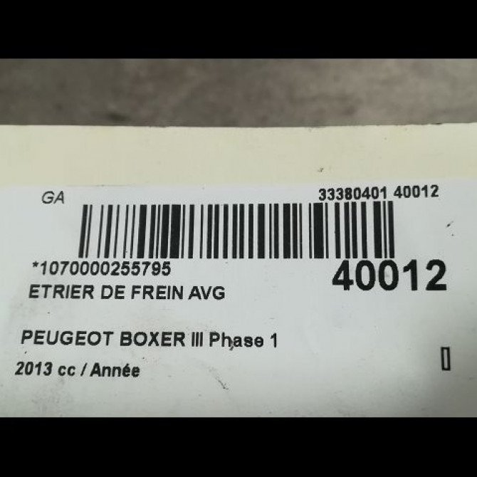 Etrier de frein avant gauche occasion PEUGEOT BOXER III Phase 1 06-2006->... 4401J6 3