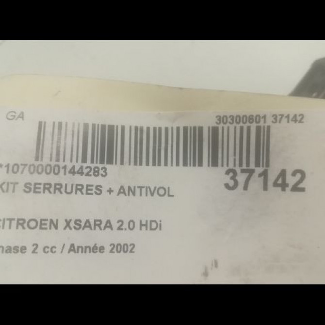 Antivol de direction occasion CITROEN XSARA Phase 2 09-2000->12-2005 2.0 HDi 90ch 4162Z4 3