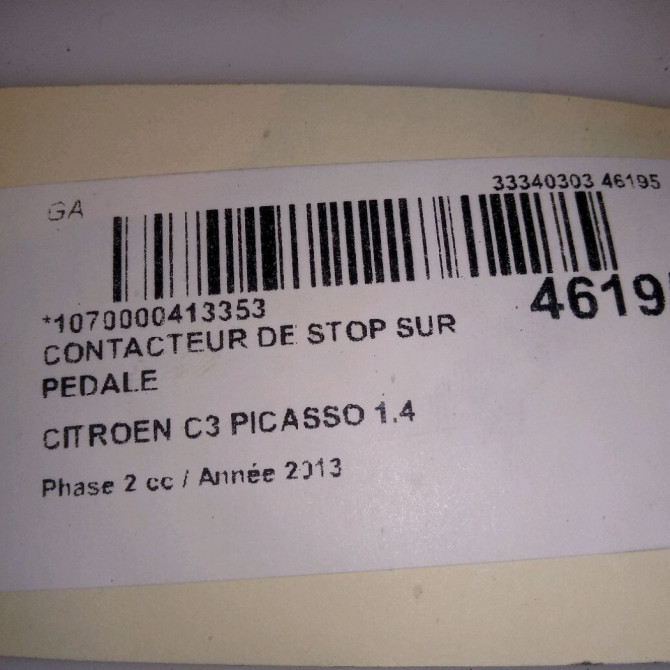 occasion CITROEN C3 PICASSO Phase 2 09-2012->... 1.4 VTI 95ch 9818232480 4
