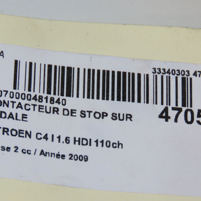 occasion CITROEN C4 I Phase 2 07-2008->10-2010 1.6 HDI 110ch 9818232480 4