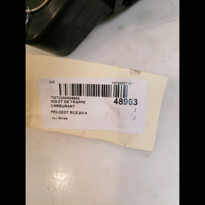 Volet de trappe carburant occasion PEUGEOT RCZ 1517H8 3
