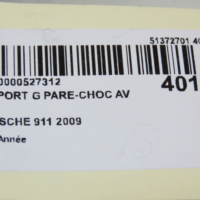 Support g pare-choc av occasion PORSCHE 911 4