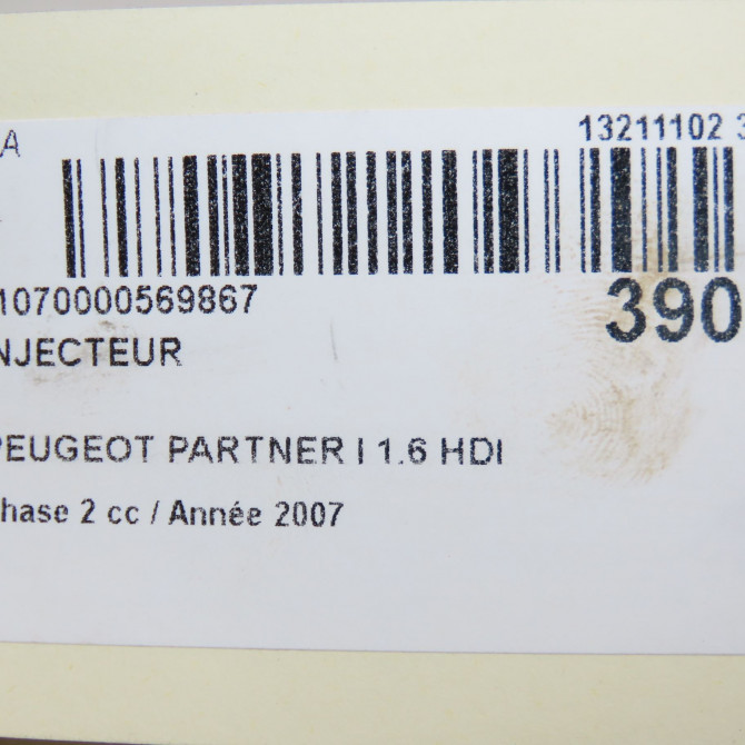 Injecteur occasion PEUGEOT PARTNER I Phase 2 11-2002->05-2008 1.6 HDI 16v 75ch 1609850180 5