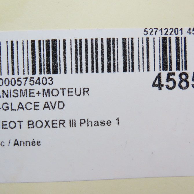 Mecanisme + moteur lève-glace avant droit occasion PEUGEOT BOXER III Phase 1 06-2006->... 1607707180 7