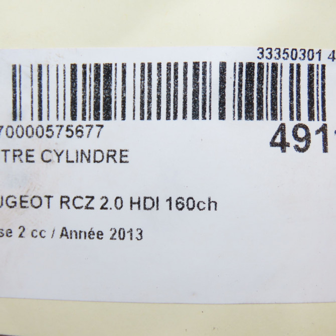 Maitre cylindre occasion PEUGEOT RCZ Phase 2 09-2012->... 2.0 HDI 160ch 4601X4 6