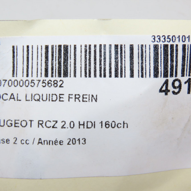 Bocal liquide frein occasion PEUGEOT RCZ Phase 2 09-2012->... 2.0 HDI 160ch 4635F2 6