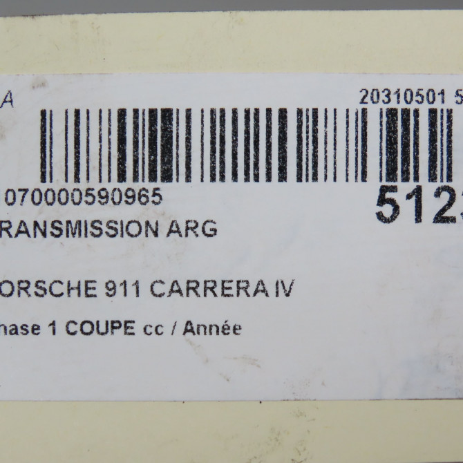 Transmission arrière gauche occasion PORSCHE 146 Phase 1 04-1995->04-1999 3.4i 301ch 99633202499 7