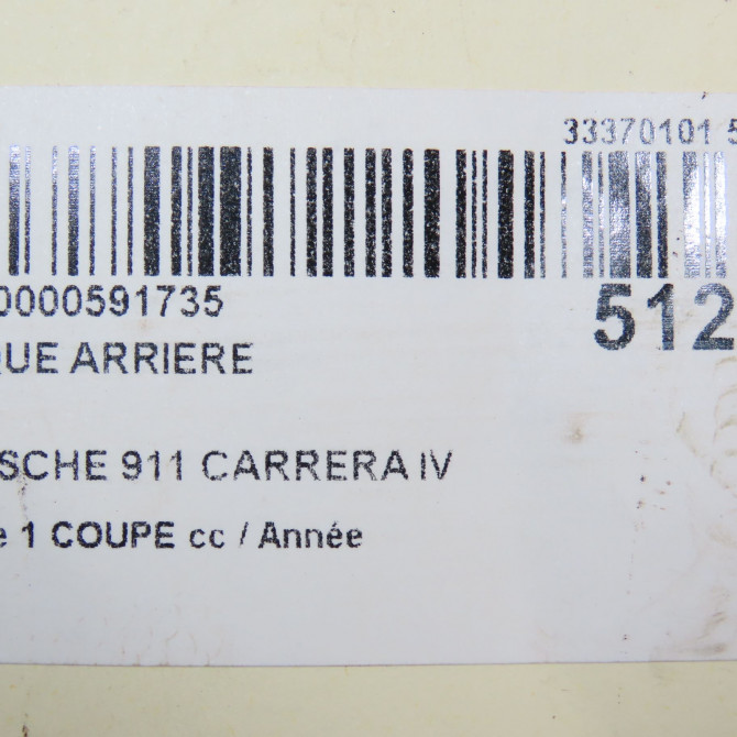 Disque arriere occasion PORSCHE 146 Phase 1 04-1995->04-1999 3.4i 301ch 99635240104 5