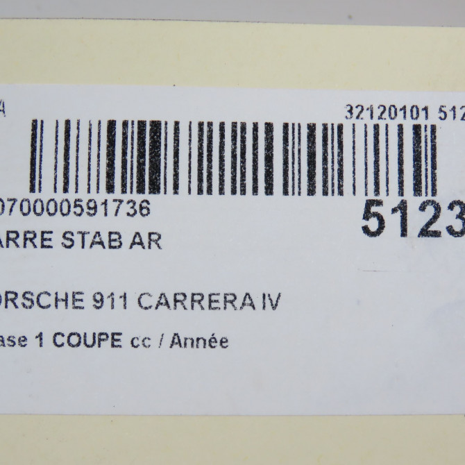 Barre stab ar occasion PORSCHE 146 Phase 1 04-1995->04-1999 3.4i 301ch 99633370125 5