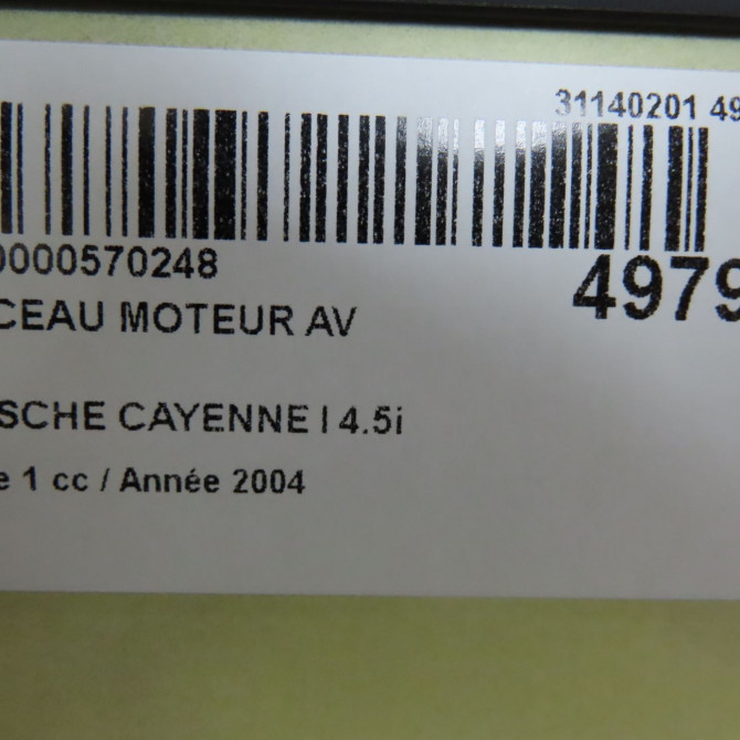 Berceau moteur avant occasion PORSCHE CAYENNE I Phase 1 11-2003->12-2006 4.5i 450ch 95834103000 3