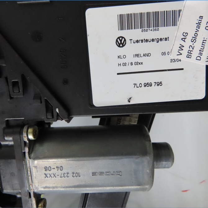 Mecanisme+moteur leve-glace arg occasion PORSCHE CAYENNE I Phase 1 11-2003->12-2006 4.5i 450ch 95553346103 3