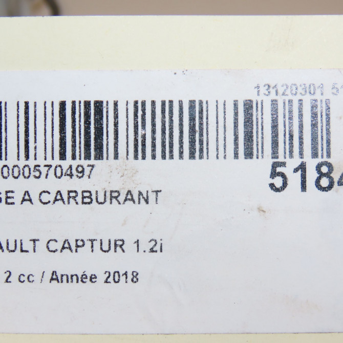 Jauge a carburant occasion RENAULT CAPTUR Phase 1 04-1995->04-1999 1.2i 120ch 6