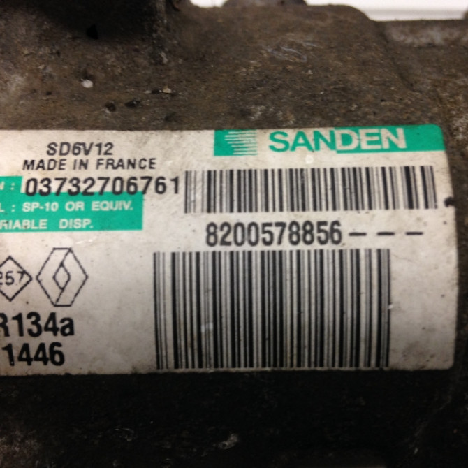 Compresseur air conditionne occasion RENAULT MODUS Phase 1 09-2004->12-2007 8200578856 4