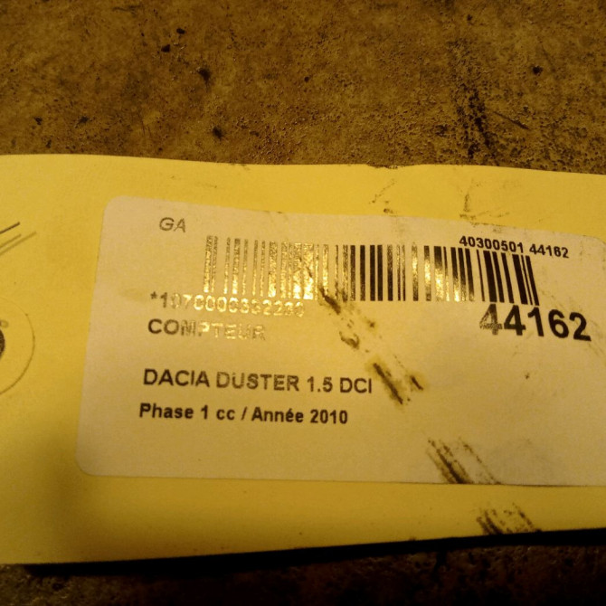 Compteur occasion DACIA DUSTER Phase 1 03-2010->12-2013 1.5 DCI 110ch 248100265R 3