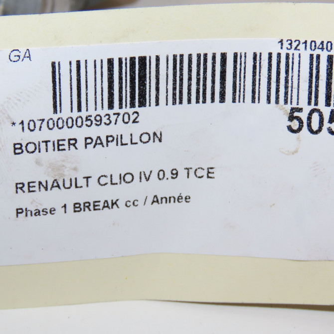 Boitier papillon occasion  161206038R 6