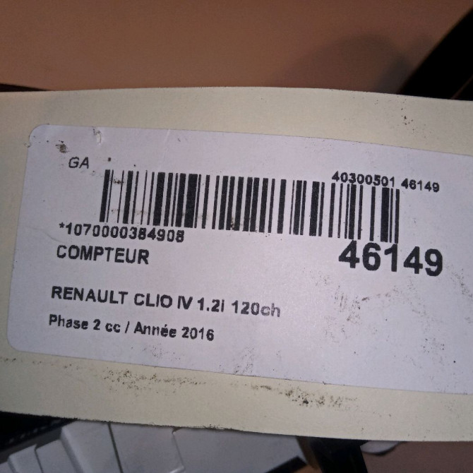 Compteur occasion RENAULT CLIO IV Phase 2 08-2016->... 1.2i 120ch 248107748R 4