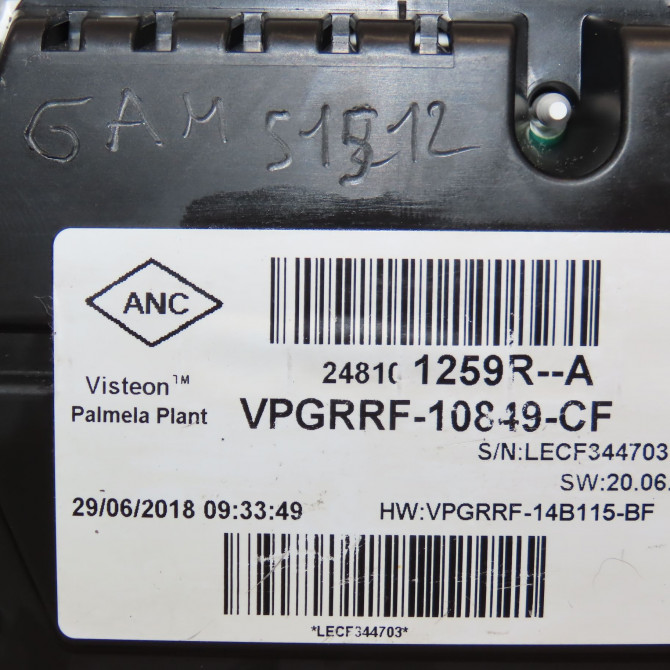 Compteur occasion RENAULT CLIO IV Phase 2 08-2016->... 0.9i TCE 248107748R 4