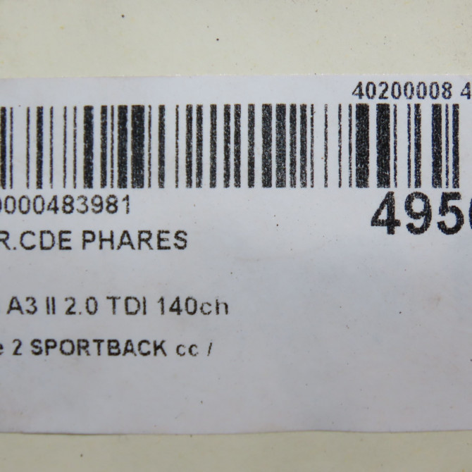 Interrupteur commande de phares occasion  8J1941531A5PR 6